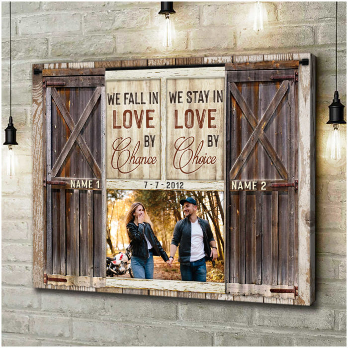 "We fall in love" canvas: easy girlfriend gift
