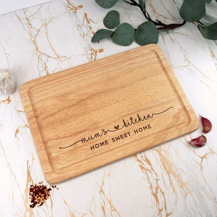 Engraved Wooden Tray - gift for mother of the bride from bride.