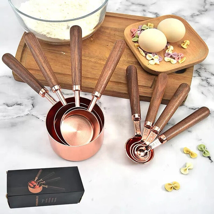 Copper Measuring Cups - gifts for mother of the bride on wedding day. 