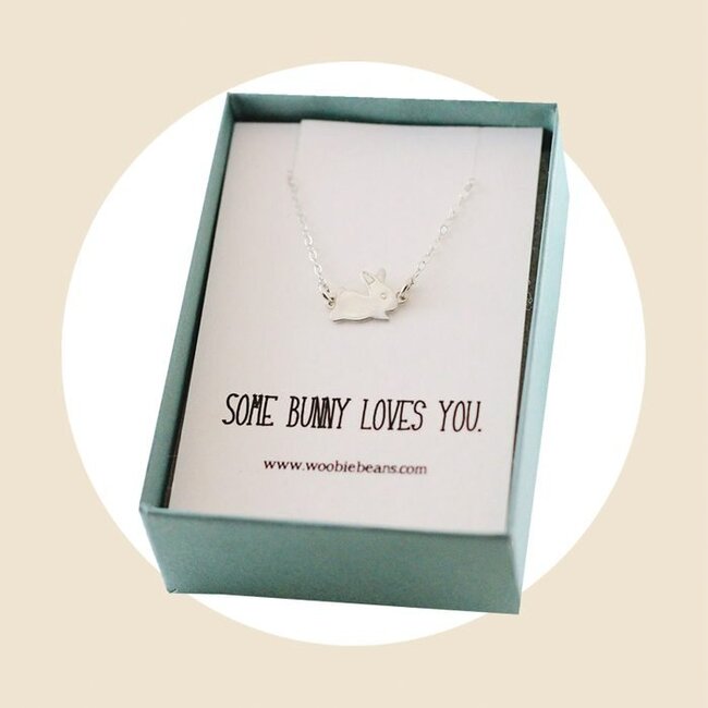 Easter Gifts For Adults - Some Bunny Loves You Friendship Necklace