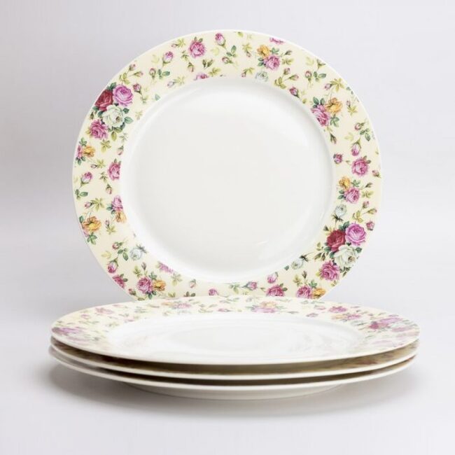 Easter Gifts For Adults - Rose Dinner Plates