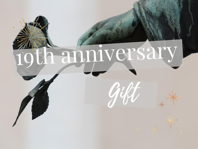 19th anniversary traditional modern bronze gift ideas