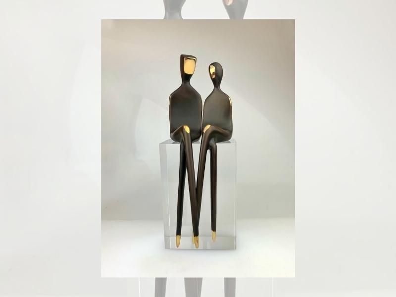 ‘The Two Of Us’ Bronze Sculpture for the 19th anniversary gift for him