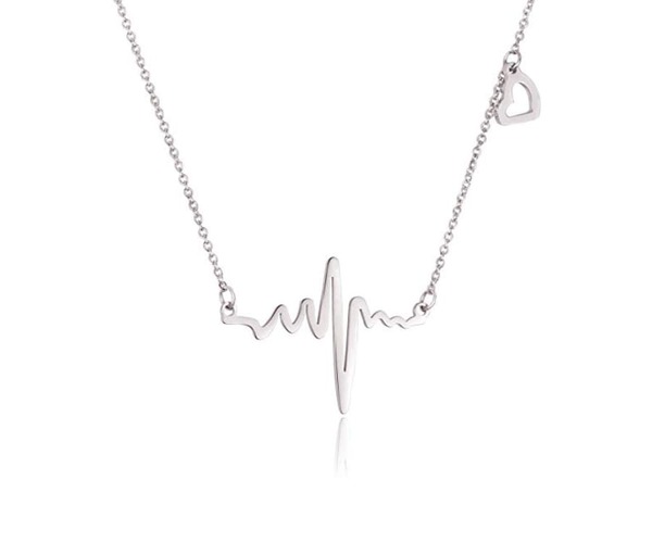 Appropriate Gift For Retiring Doctor - Heartbeat Necklace