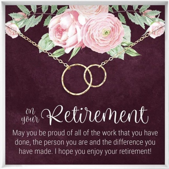 unique teacher retirement gifts - Retirement Pendant