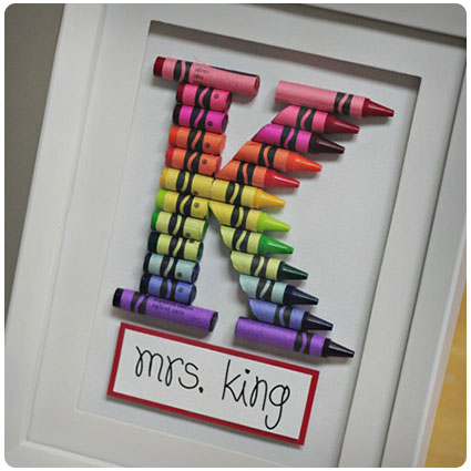 Gift For Retired Teacher - Teacher Crayon Art