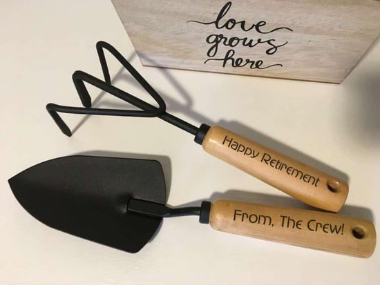 Retirement gifts for teacher - Happy Retirement Garden Tools