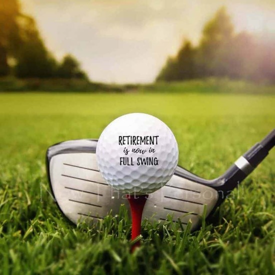 Retirement gifts for teachers ideas - Retirement Golf Balls