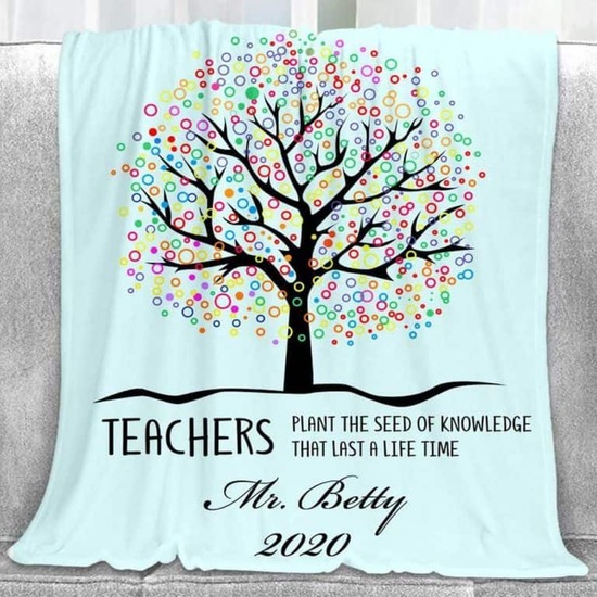 Retirement Gifts For Teacher - Personalized Teacher Blanket