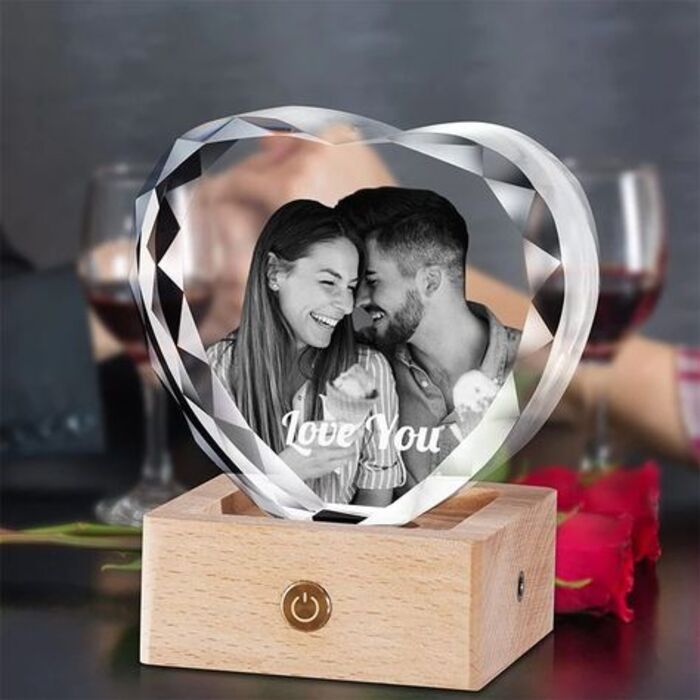 Photo crystal: romantic custom gift for boyfriend