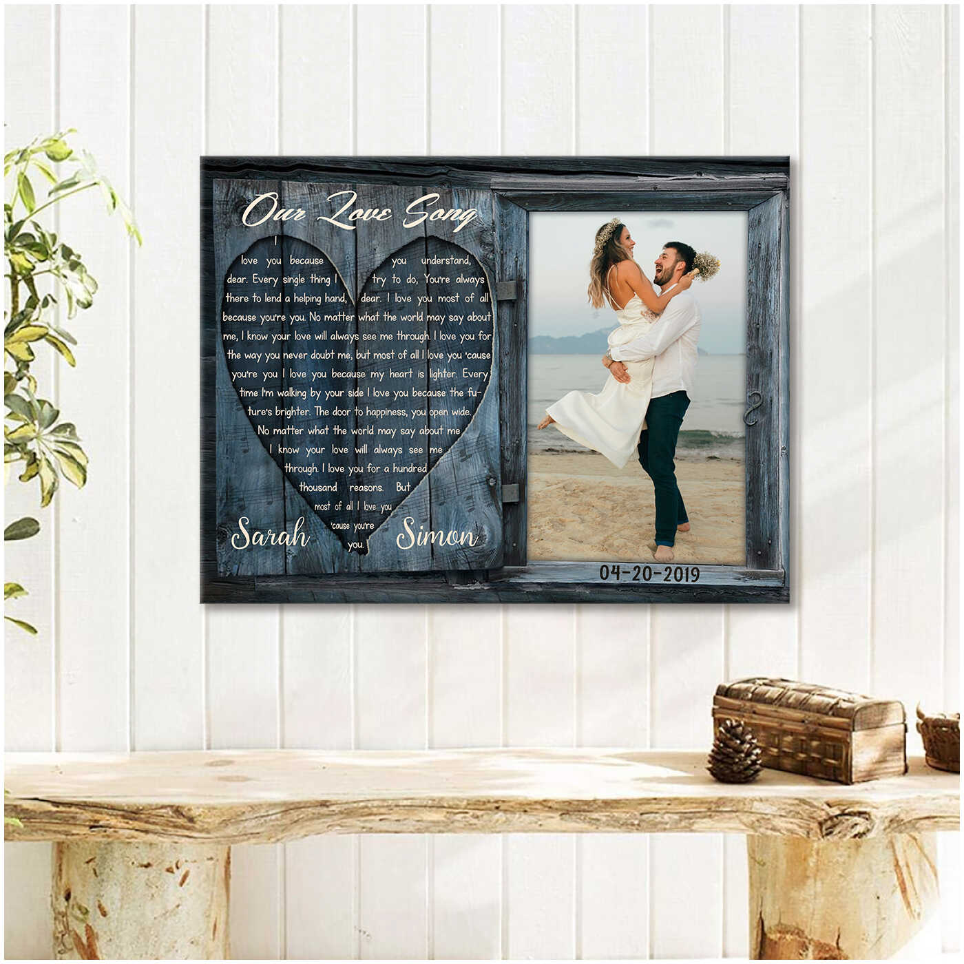Personalized Gift For 50 Year Anniversary Song Lyrics Gift Canvas Print -  Oh Canvas