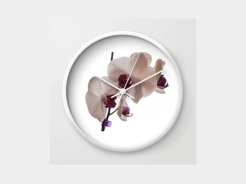 Orchid Clocks for 28th year anniversary gift ideas