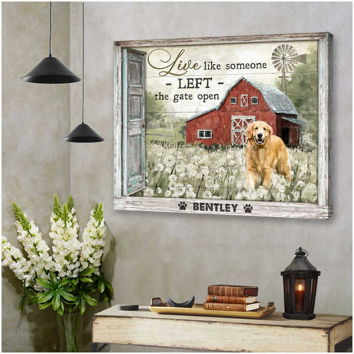 Pet photo canvas for sweet boyfriend gifts