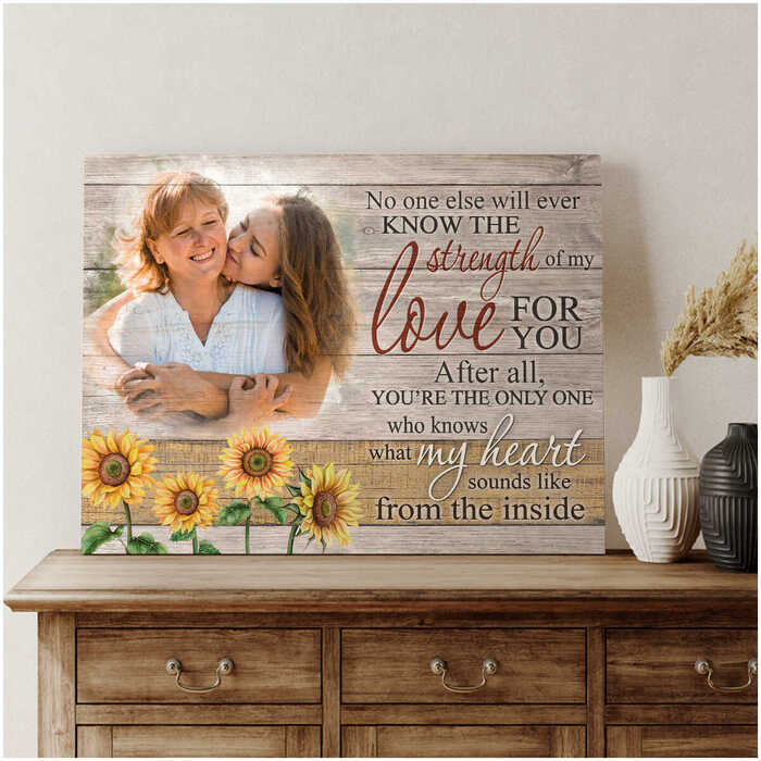 Mothers day gift for daughter - Mother and daughter canvas print