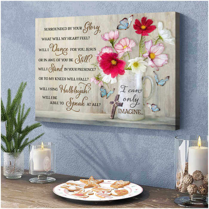 Mother's day gifts for daughter - Butterfly Canvas Sing Hallelujah
