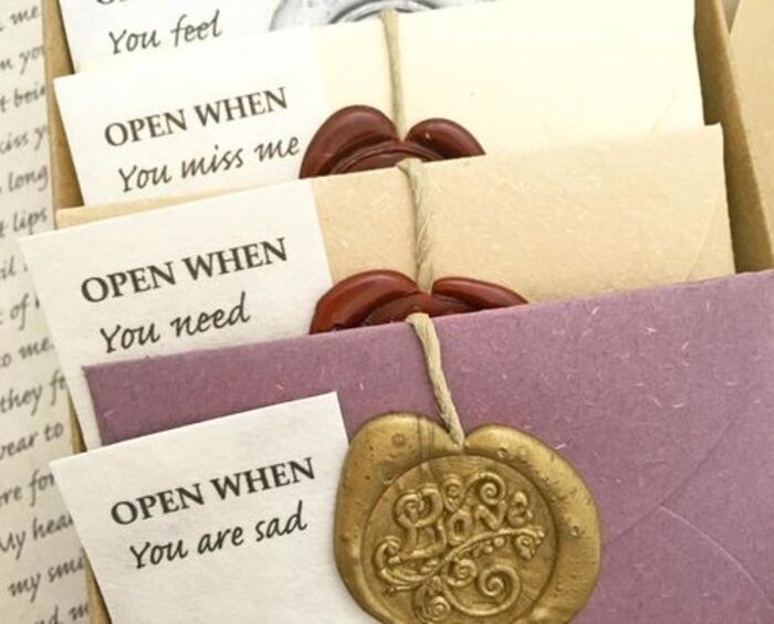 Open when letters: heartfelt long distance gifts for him