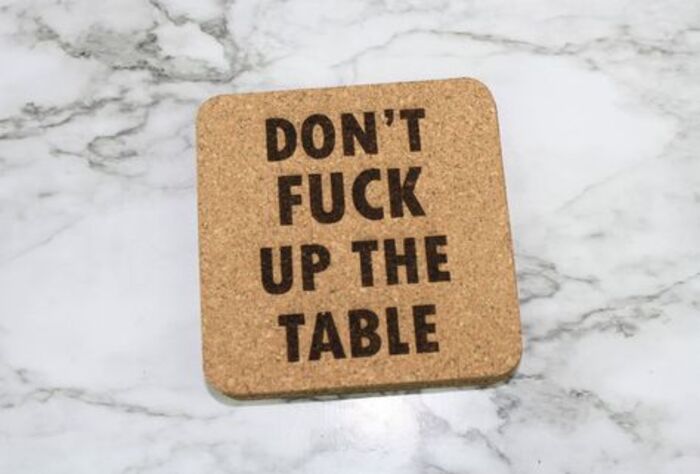 Hilarious table coasters: funny gifts to get your boyfriend