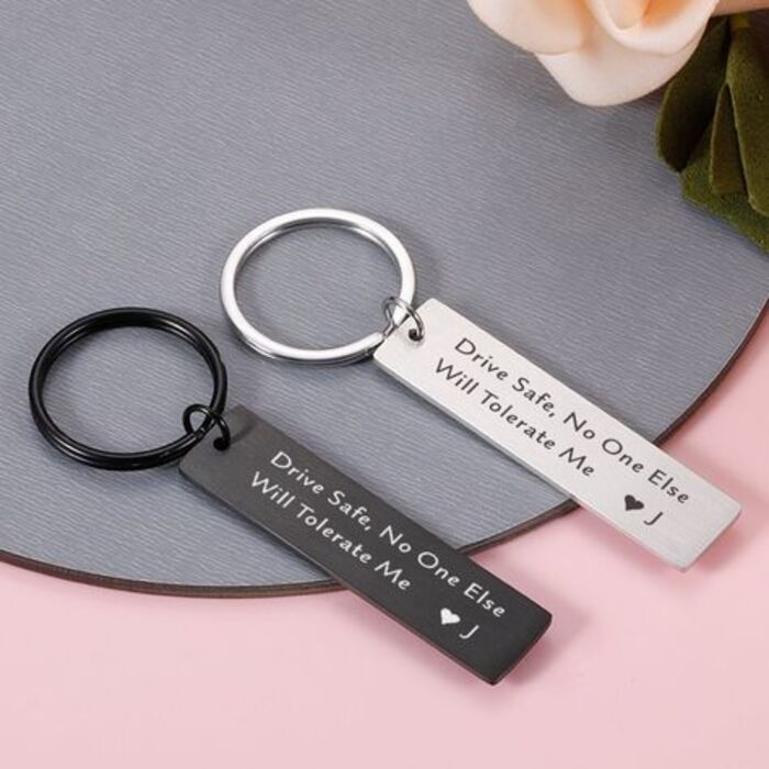 Personalized funny keychain for boyfriend