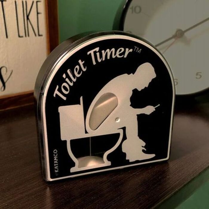 The Toilet Timer Novelty Gift For Husband Fathers Day Funny Gifts for Him  Dad Bathroom Timer Husband Boyfriend Adults Teens