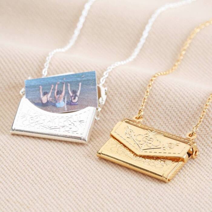 Mother'S Day Gifts For Girlfriend - Envelope Locket Necklace