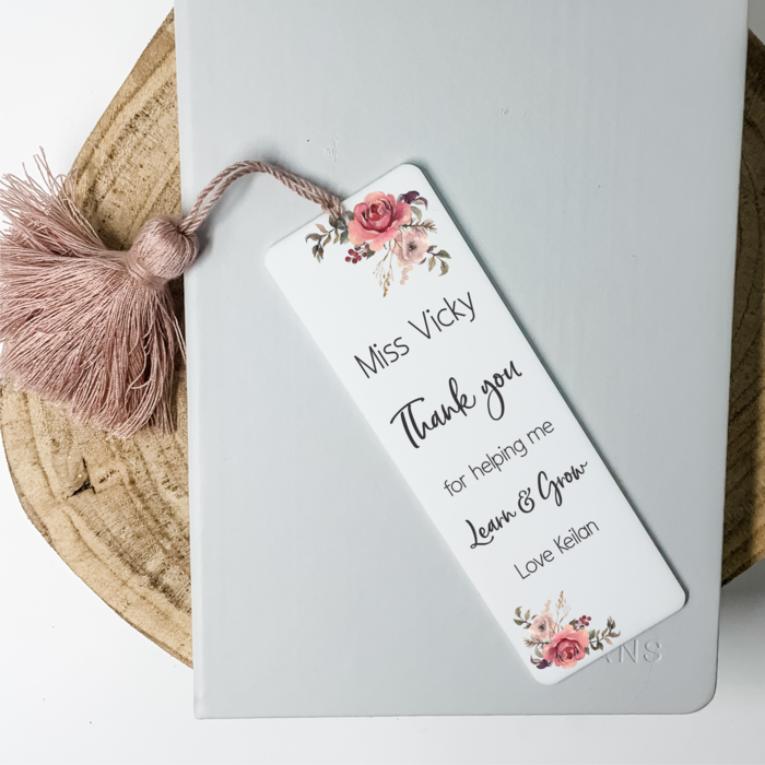Mother's day gifts for girlfriend - Personalized Leather Bookmark