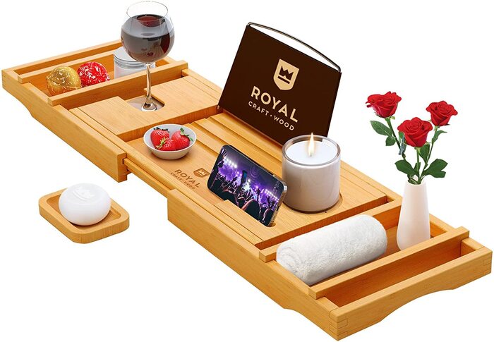 Mother's day gift ideas for girlfriend - Bathtub Caddy & Bed Tray