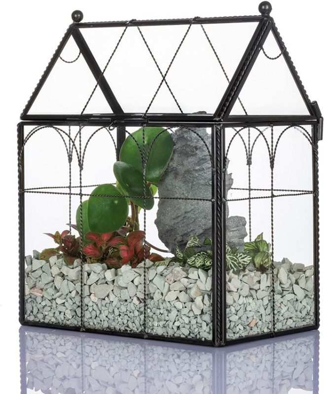 Mother's day gifts for girlfriend -Handmade Glass Greenhouse Terrarium
