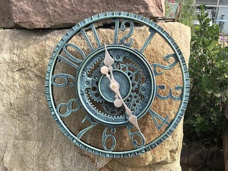 Garden Gears Outdoor Clock & Thermometer for 31st anniversary gifts