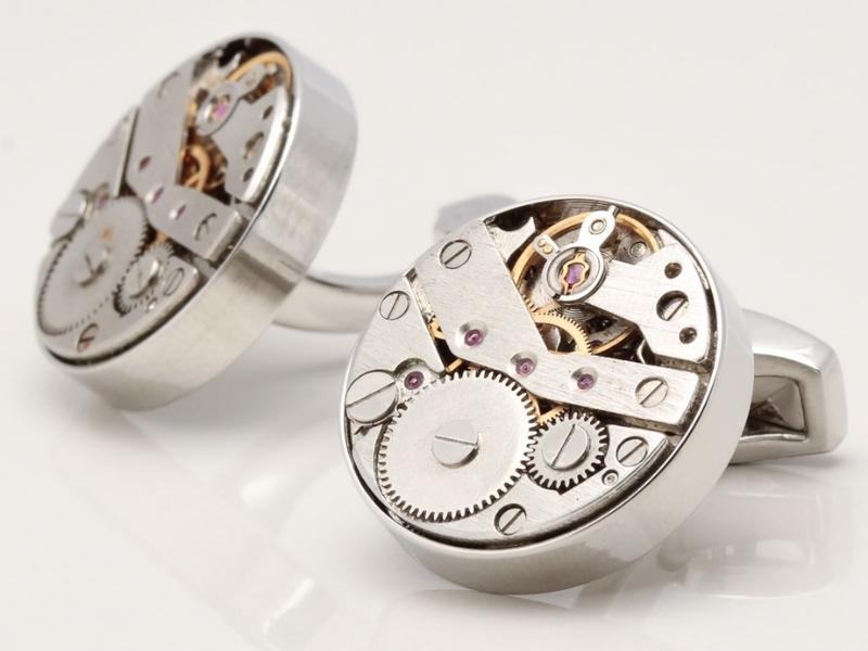Watch Movement Cufflinks for the 31st anniversary gift for husband