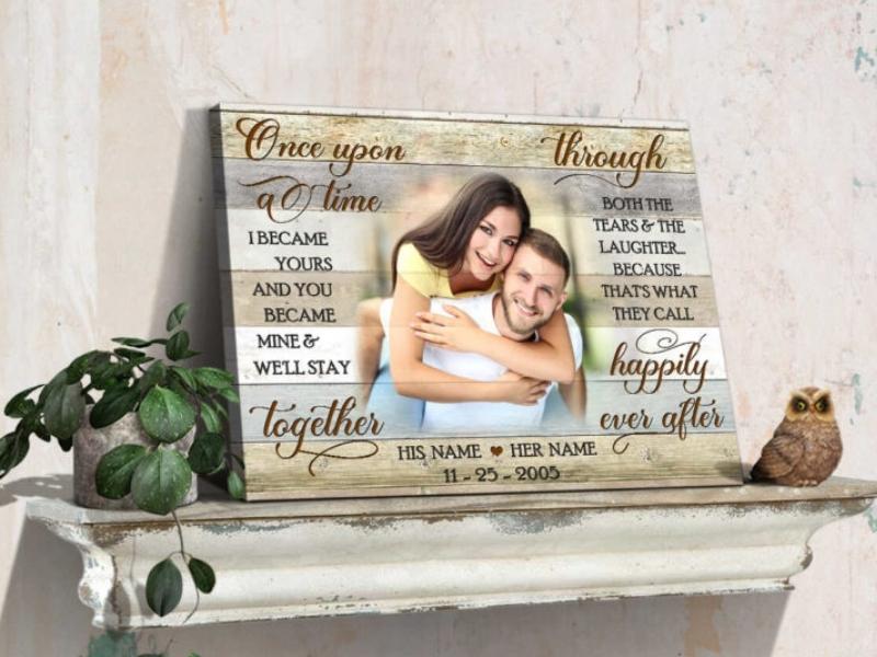 Once upon a time Wall Art Decor for 31st anniversary gifts