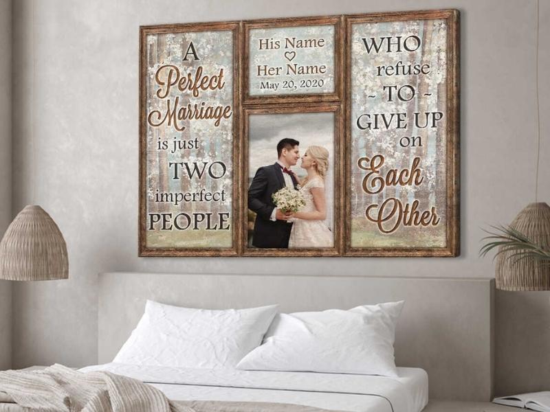 A Perfect Marriage Wall Art Decor for the 31st anniversary gift