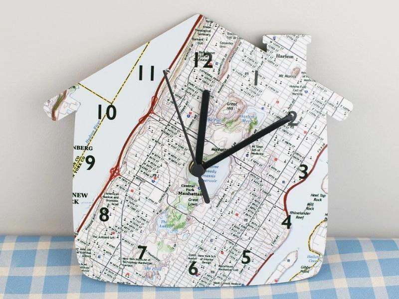 Personalized Map Clock For The Gift For 31St Anniversary