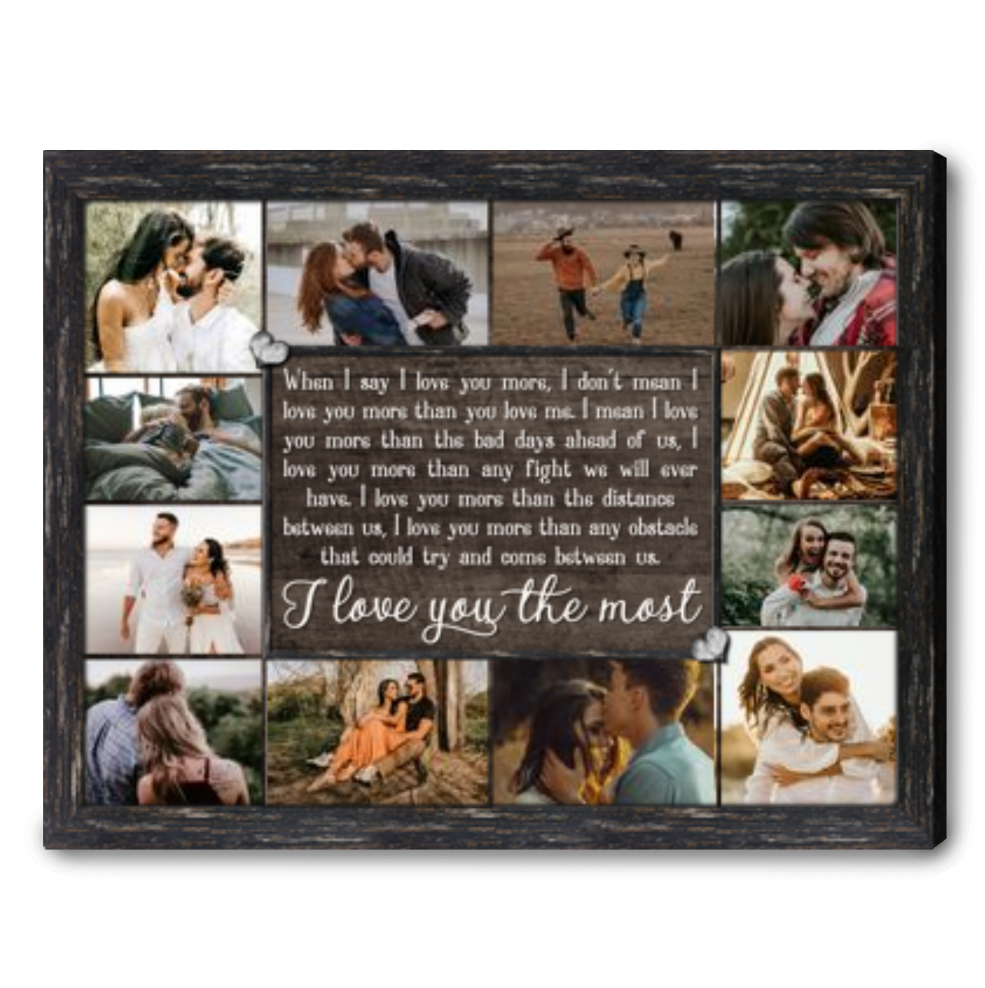 best wall decoration for couple custom photo collage canvas print 01