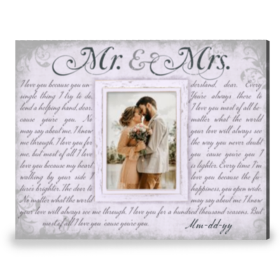 mr and mrs gift romantic gift any song lyrics gift