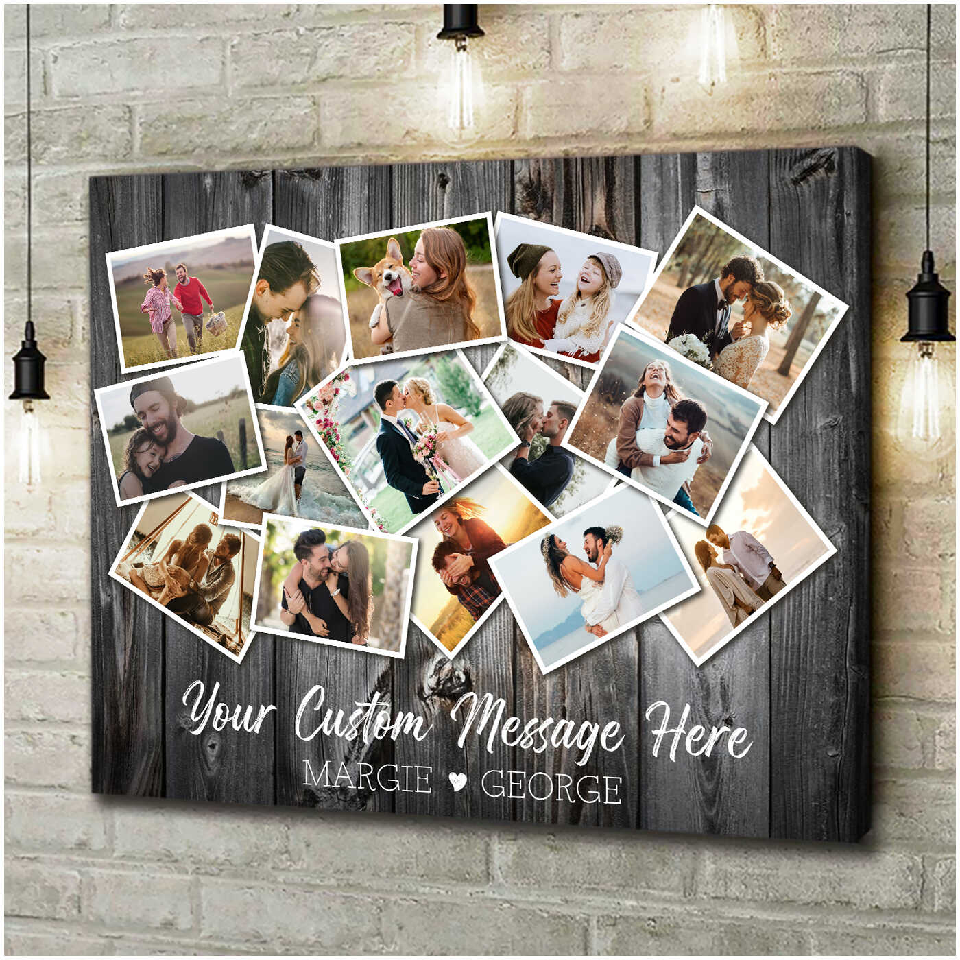 Custom Photo Collage Print-Photo Gift Ideas(Upload 3 Pictures)