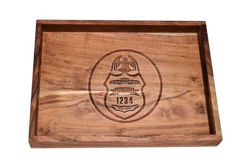 Police Officer’s Bar Tray: Personalized Police retirement Gifts
