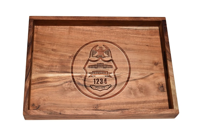 Police Officer’s Bar Tray: Personalized Police Retirement Gifts