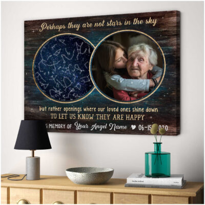 custom star map gift for sympathy memorial gift keepsake frame