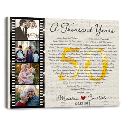 personalized 50th anniversary gift 50 year wedding anniversary gift golden anniversary gift lyrics song gifts