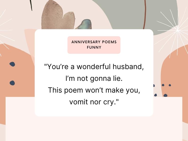 Anniversary Poems Funny