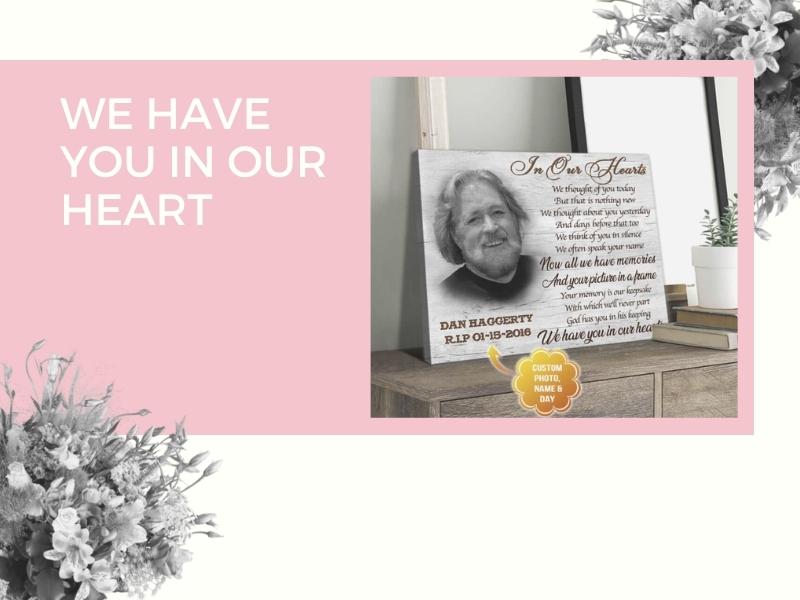 In our Hearts Family Canvas with anniversary poems