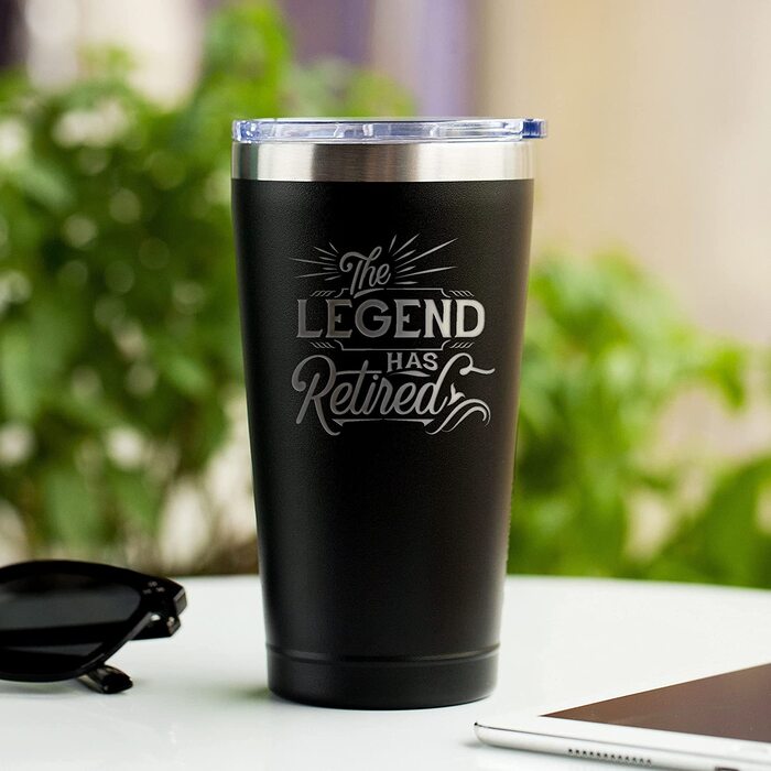 Custom tumbler: lovely present for retired dad