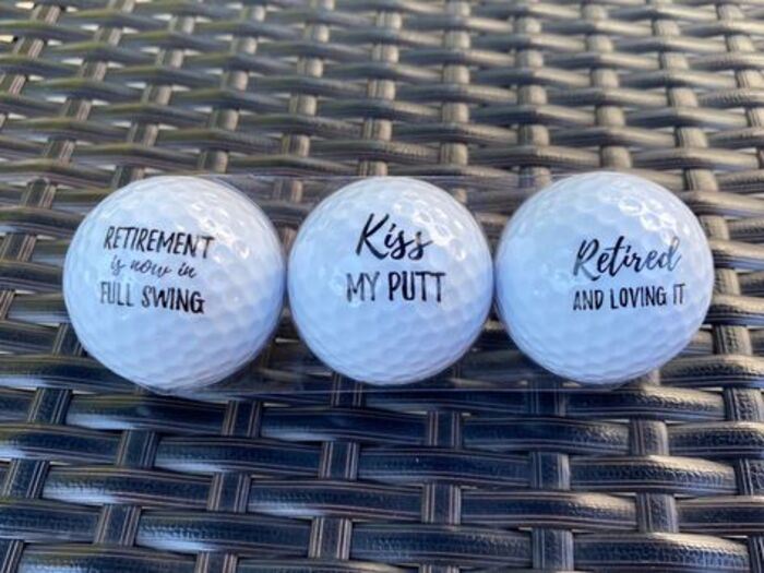 Golf ball set: cool presents for dad