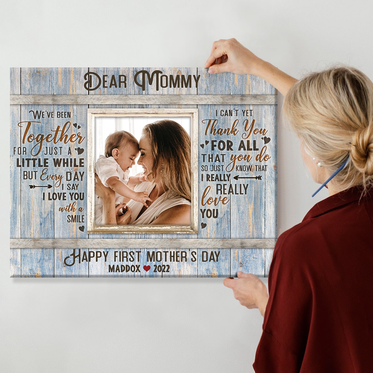 First Time Mother's Day Gift Gift For First Time Mother Canvas