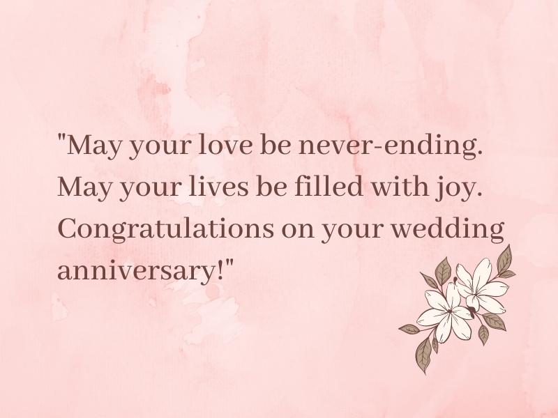 happy anniversary wishes for friends