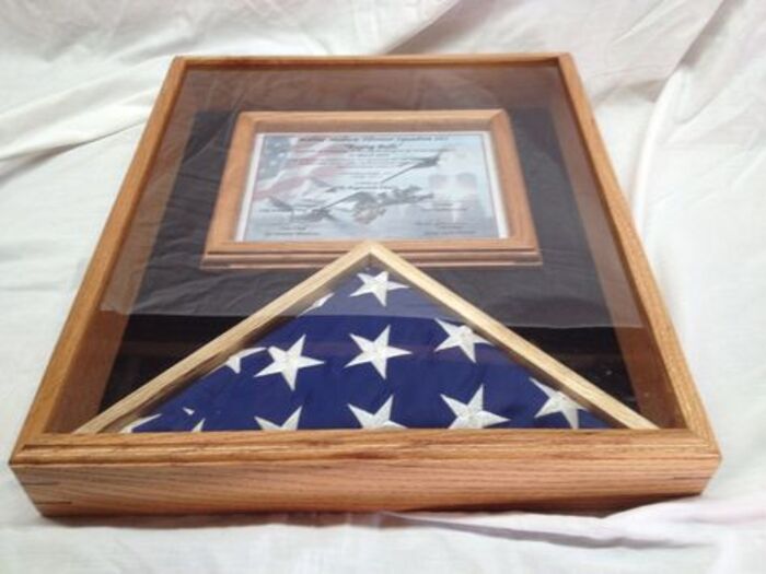 Flag display case: cool gift for retired police officer