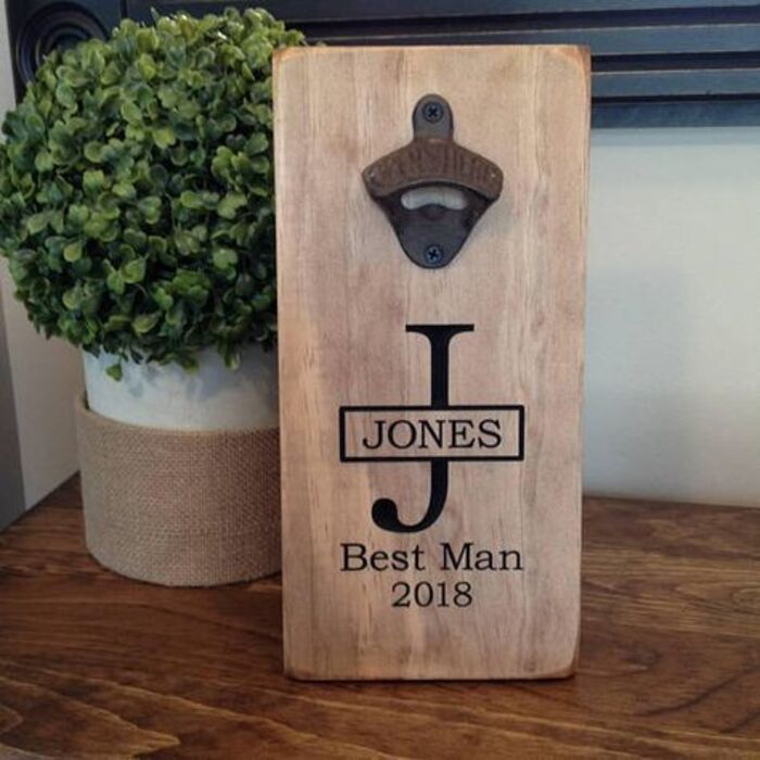 Custom wall-mounted bottle opener: unique police officer retirement gifts