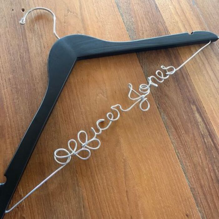 Custom name hanger: adorable law enforcement retirement gifts