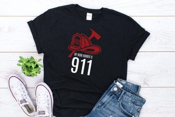 Firefighter thin tee: thoughtful present for retired firefighters