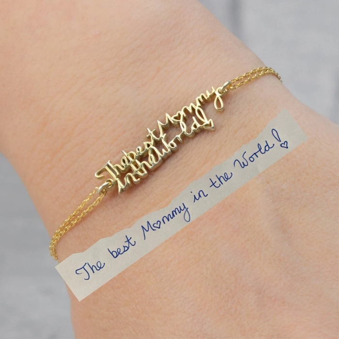 Mother'S Day Gifts For Aunts - Handwriting Bracelet